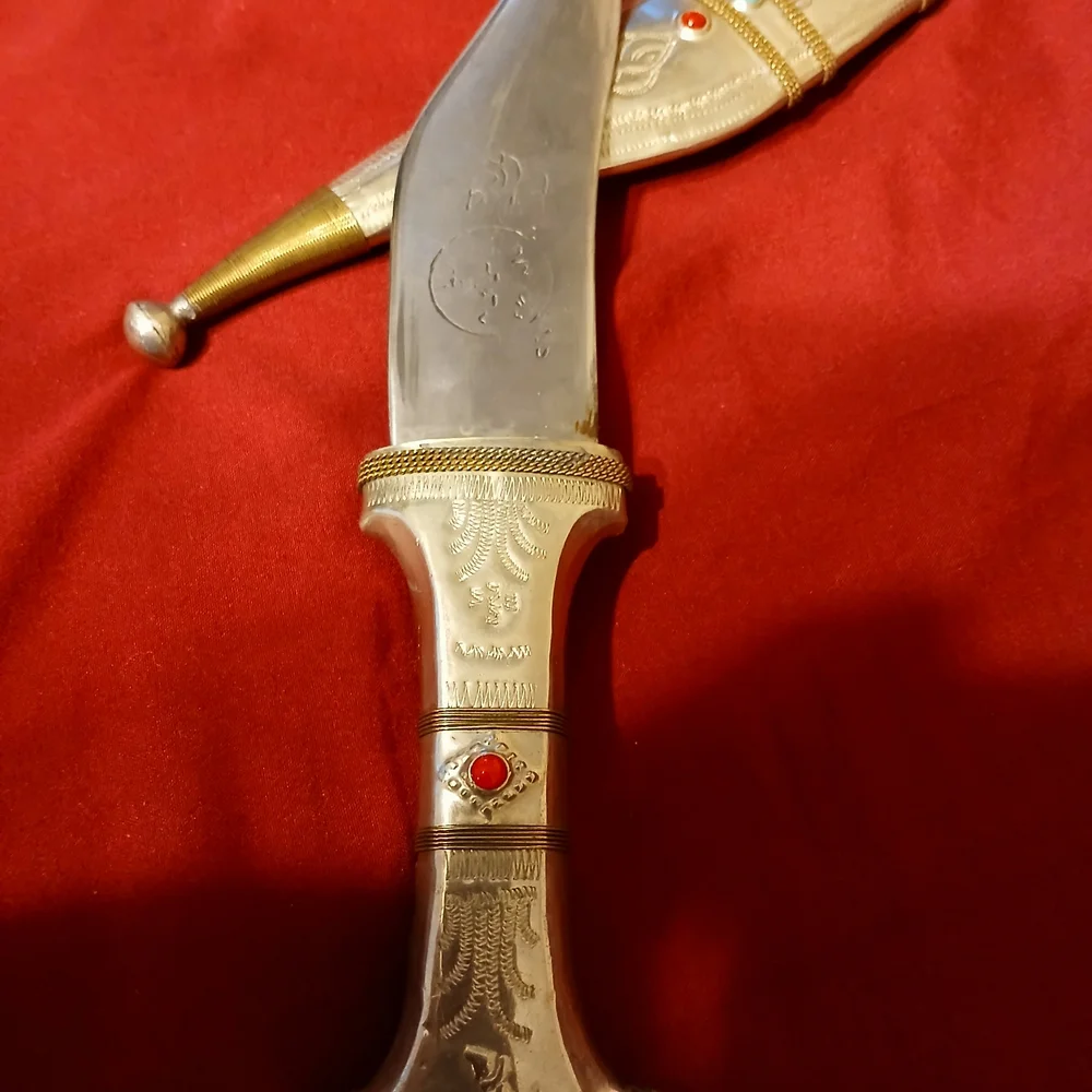 Decorative Silver and Gold Wall Display Dagger